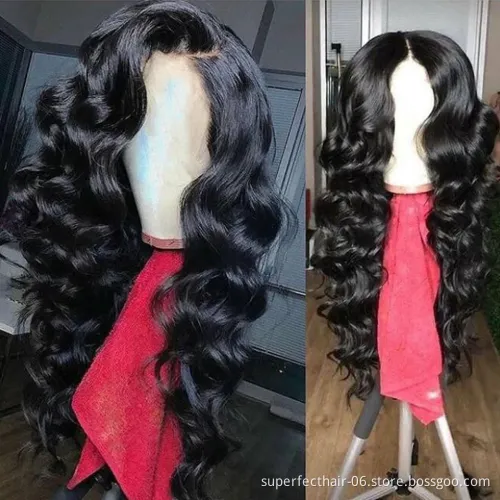 Wholesale 360 Lace Frontal Wig Pre Plucked With Baby Hair Remy Brazilian Body Wave Lace Front Human Hair Wigs For Black Women